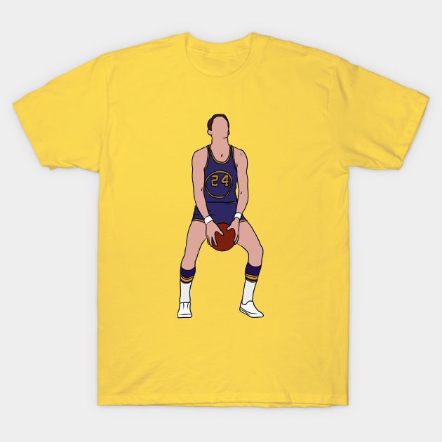 Rick Barry Free Throw T-Shirt by rattraptees